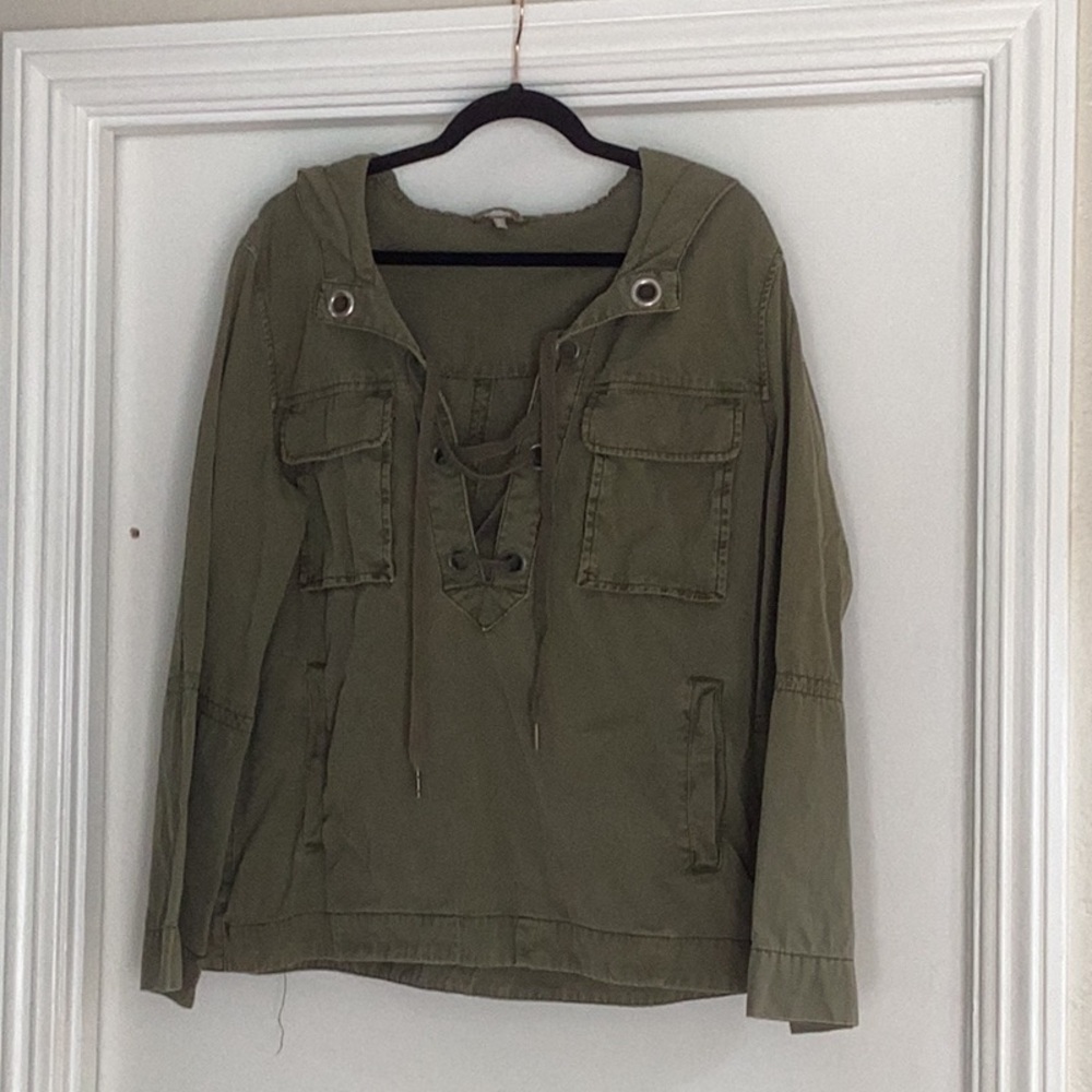 Free People, size M, pullover army jacket